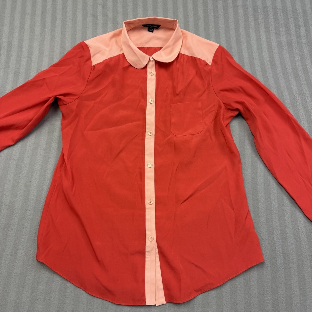American Eagle Outfitters Shirt Women's Long Sleeve Button Down Size M